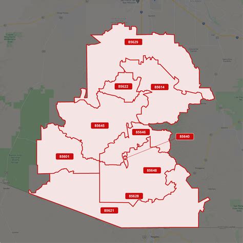 Arizona Zip Code Maps